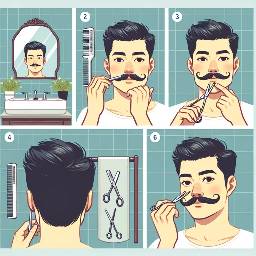 how to shape mustache