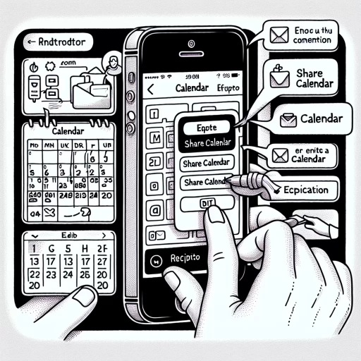 how to share a calendar on iphone