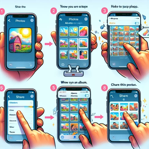 how to share album on iphone