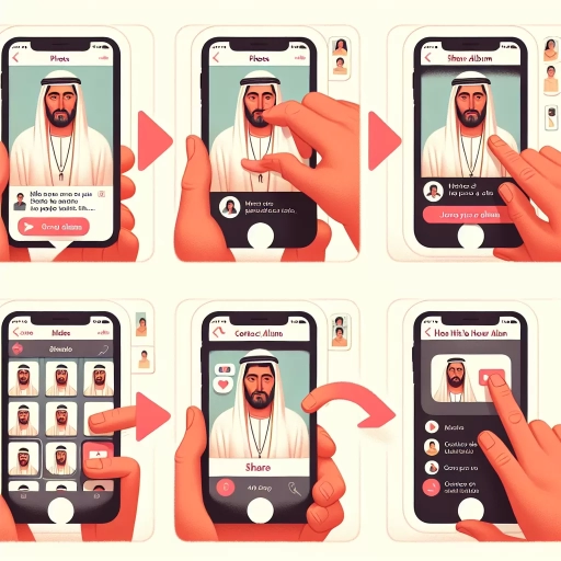 how to share an album iphone