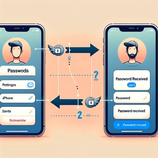 how to share password from iphone to iphone