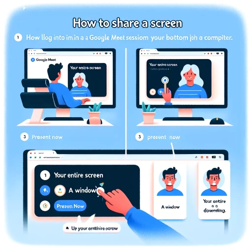 how to share screen on google meet