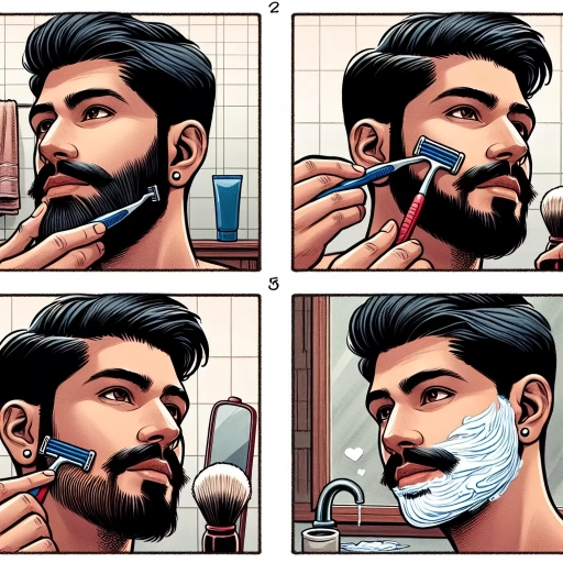 how to shave sideburns