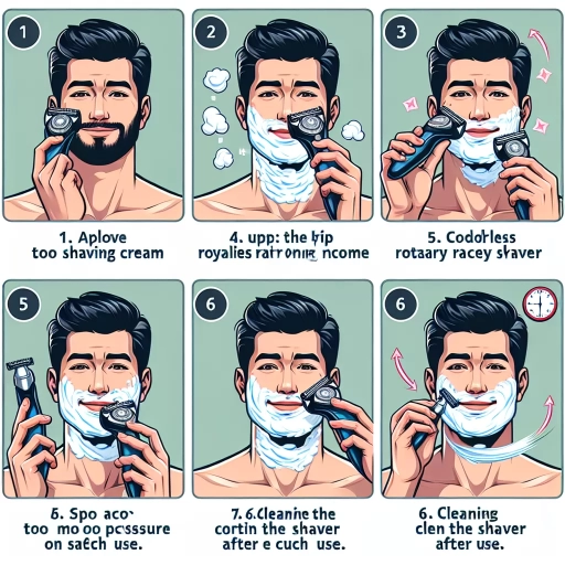 how to shave with a rotater shaver