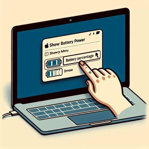 how to show battery percentage on macbook