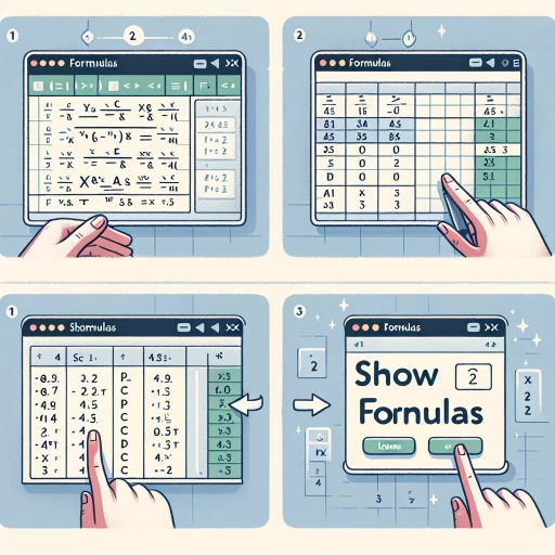 how to show formulas in excel