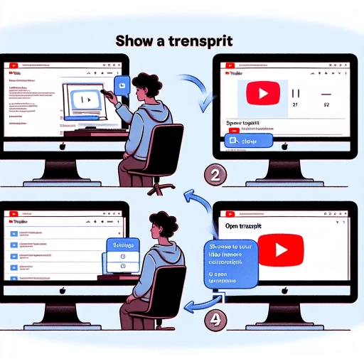how to show transcript on youtube