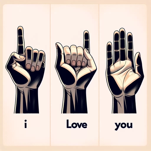 how to sign i love you