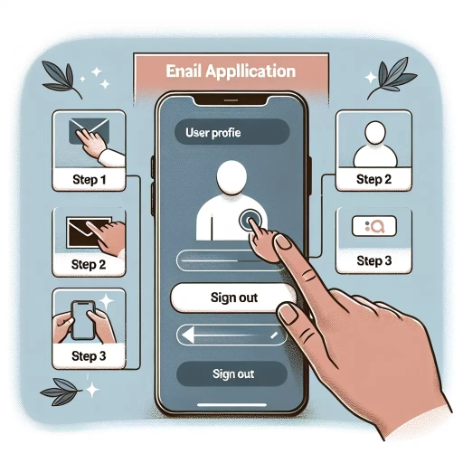 how to sign out of outlook app
