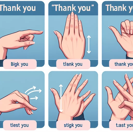 how to sign thank you