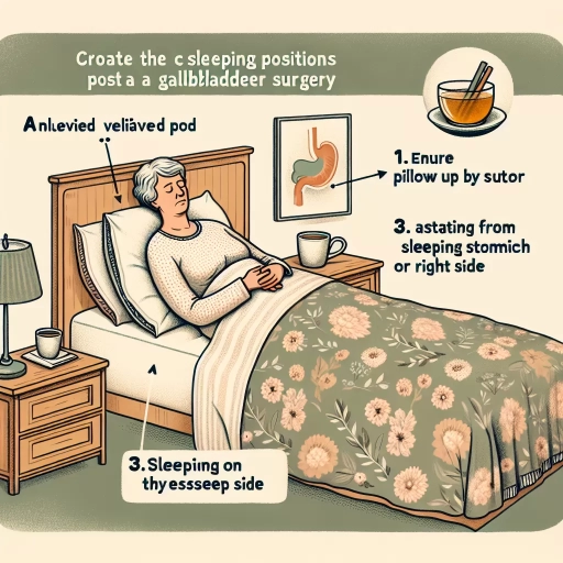how to sleep after gallbladder surgery