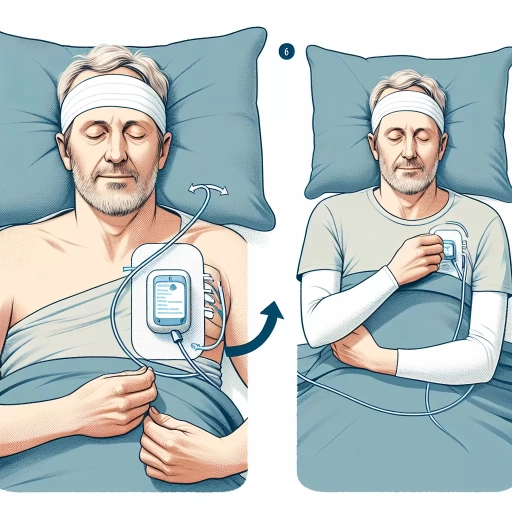 how to sleep with a chemo port