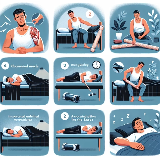 how to sleep with rhomboid pain