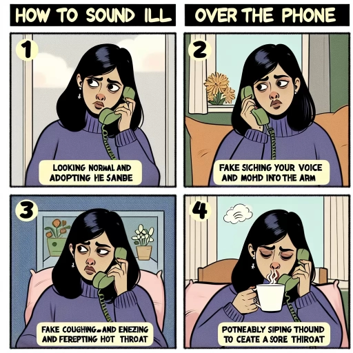 how to sound sick on the phone