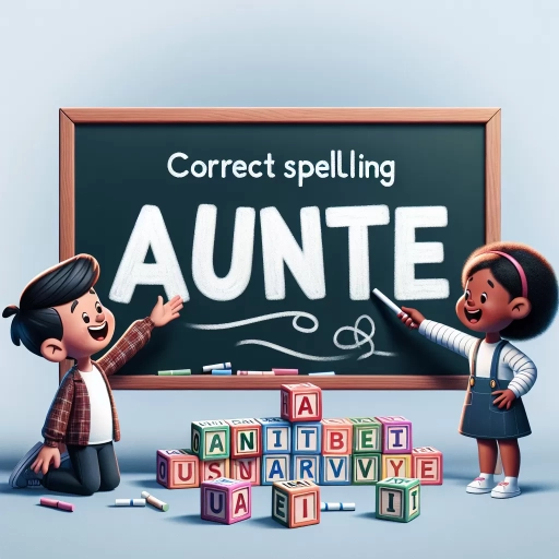 how to spell auntie
