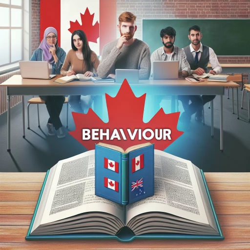 how to spell behaviour in canada