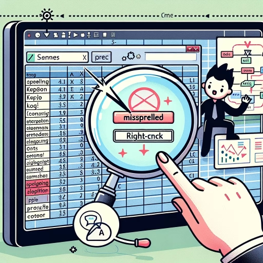 how to spell check in excel