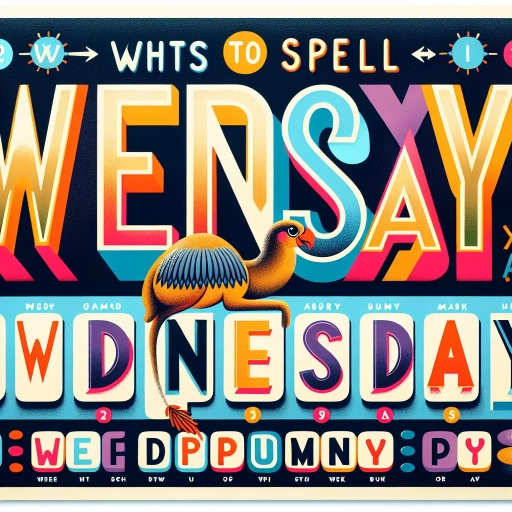 how to spell wednesday