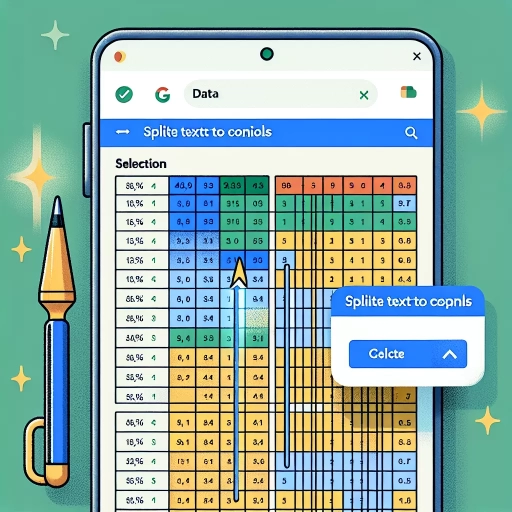 how to split cells in google sheets