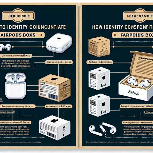 how to spot fake airpods box