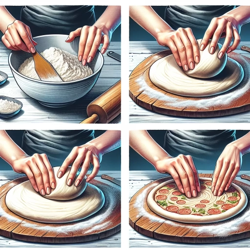 how to spread pizza dough