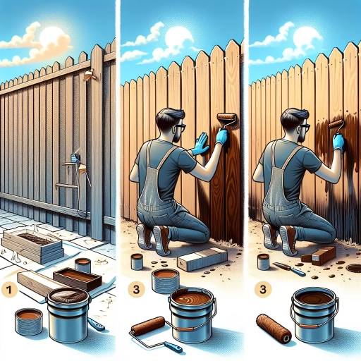 how to stain a fence