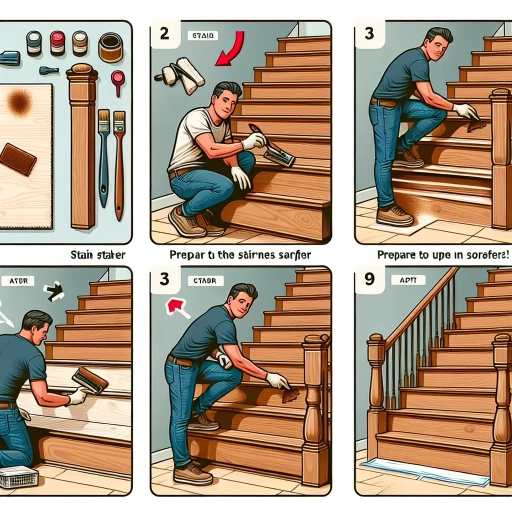 how to stain stairs