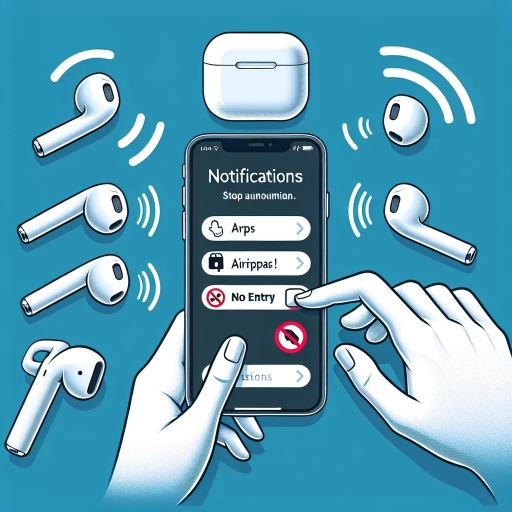 how to stop airpods from announcing notifications
