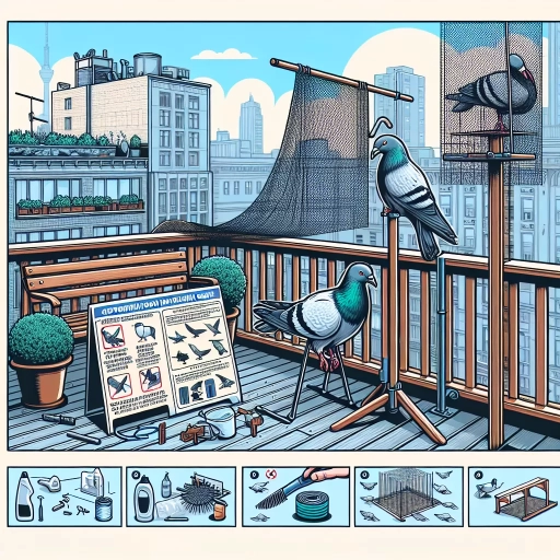 how to stop pigeons from pooping on my balcony