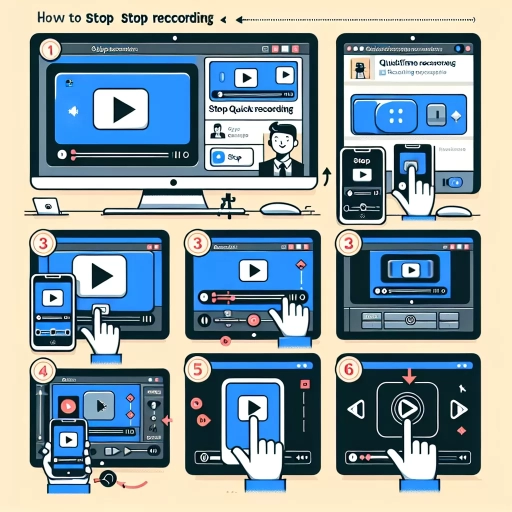 how to stop quicktime screen recording