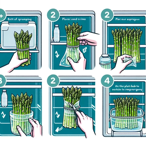 how to store asparagus in fridge