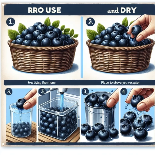 how to store blueberries