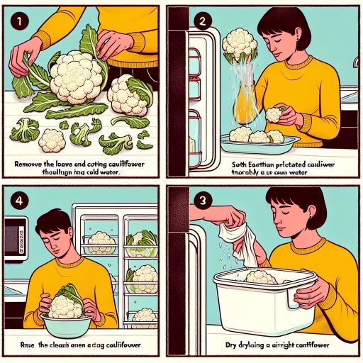 how to store cauliflower