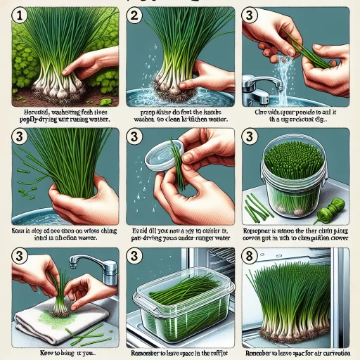 how to store chives