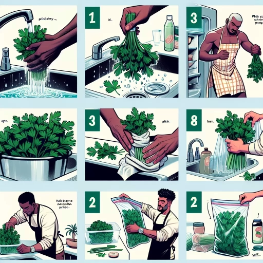 how to store fresh parsley