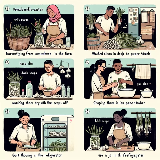 how to store garlic scapes