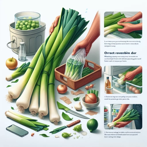 how to store leeks