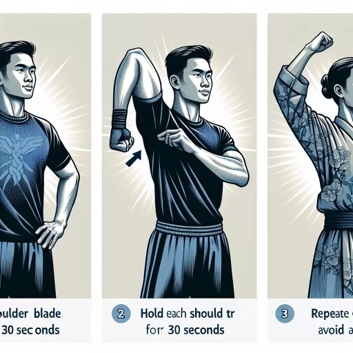how to stretch shoulder blade knots