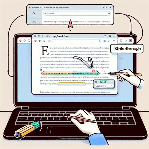 how to strikethrough google docs