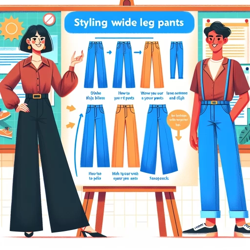 how to style wide leg pants