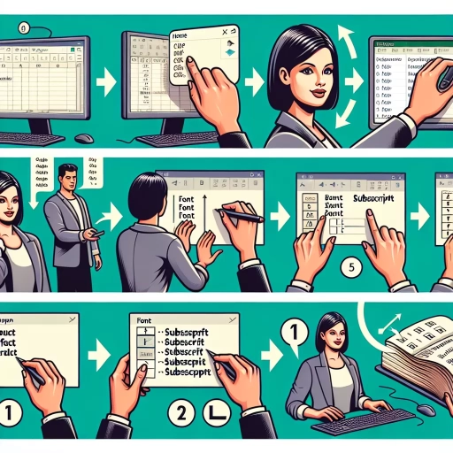how to subscript in excel