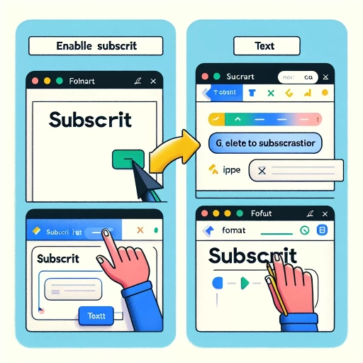 how to subscript in google docs