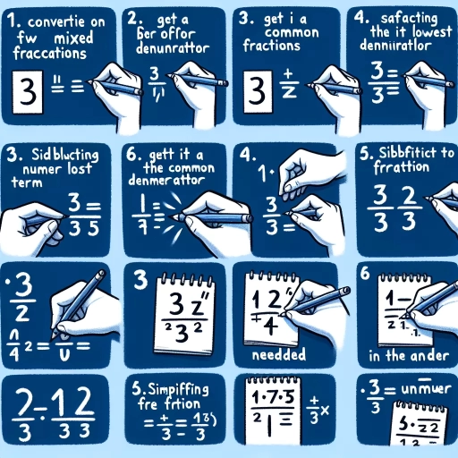 how to subtract mixed fractions