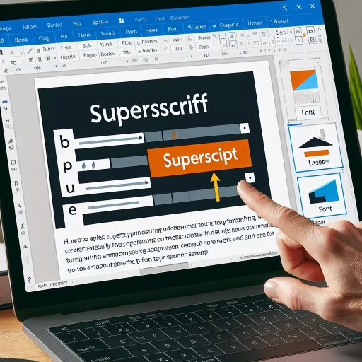 how to superscript in powerpoint