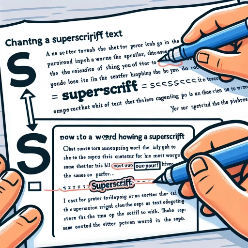 how to superscript