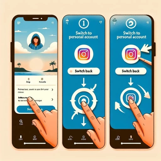 how to switch back to personal account on instagram
