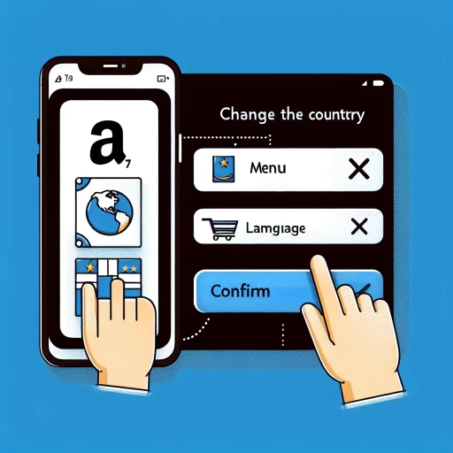 how to switch country in amazon app