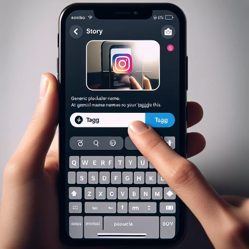 how to tag someone in an instagram story