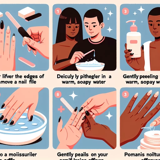 how to take off glue on nails