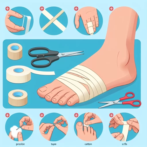 how to tape a broken toe